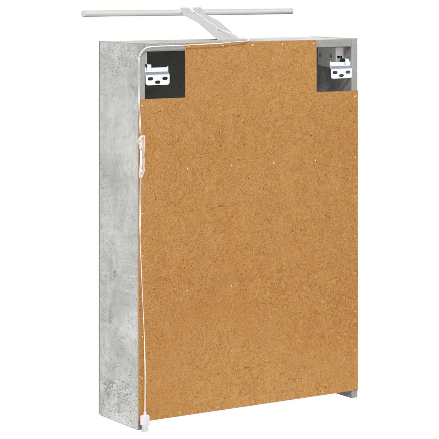 vidaXL Bathroom Mirror Cabinet Concrete Grey 50 x 14.5 x 70 cm