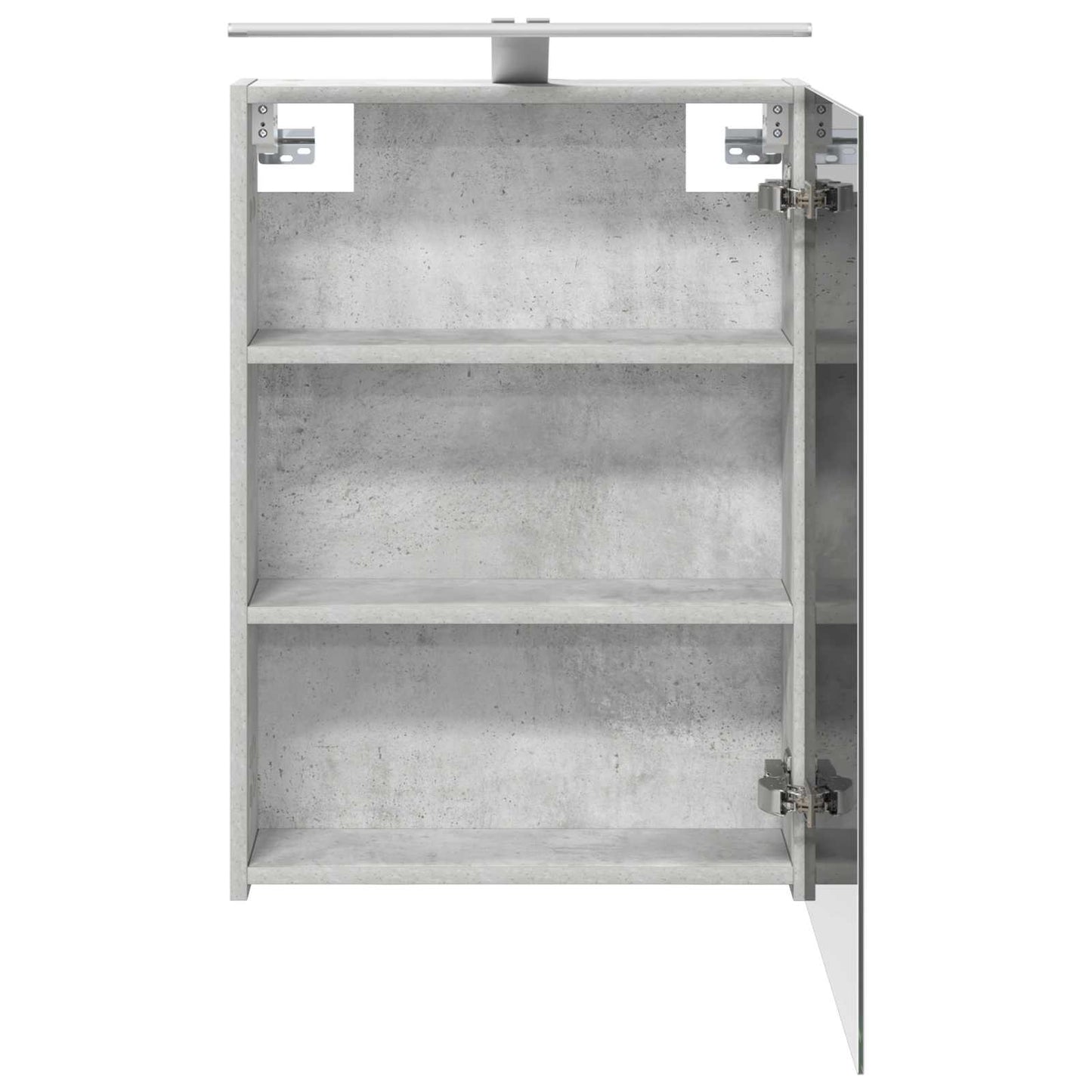vidaXL Bathroom Mirror Cabinet Concrete Grey 50 x 14.5 x 70 cm
