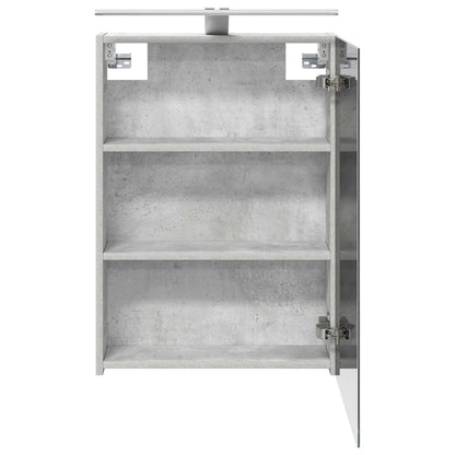 vidaXL Bathroom Mirror Cabinet Concrete Grey 50 x 14.5 x 70 cm