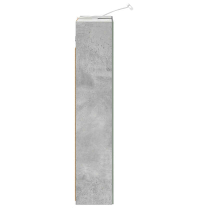 vidaXL Bathroom Mirror Cabinet Concrete Grey 50 x 14.5 x 70 cm