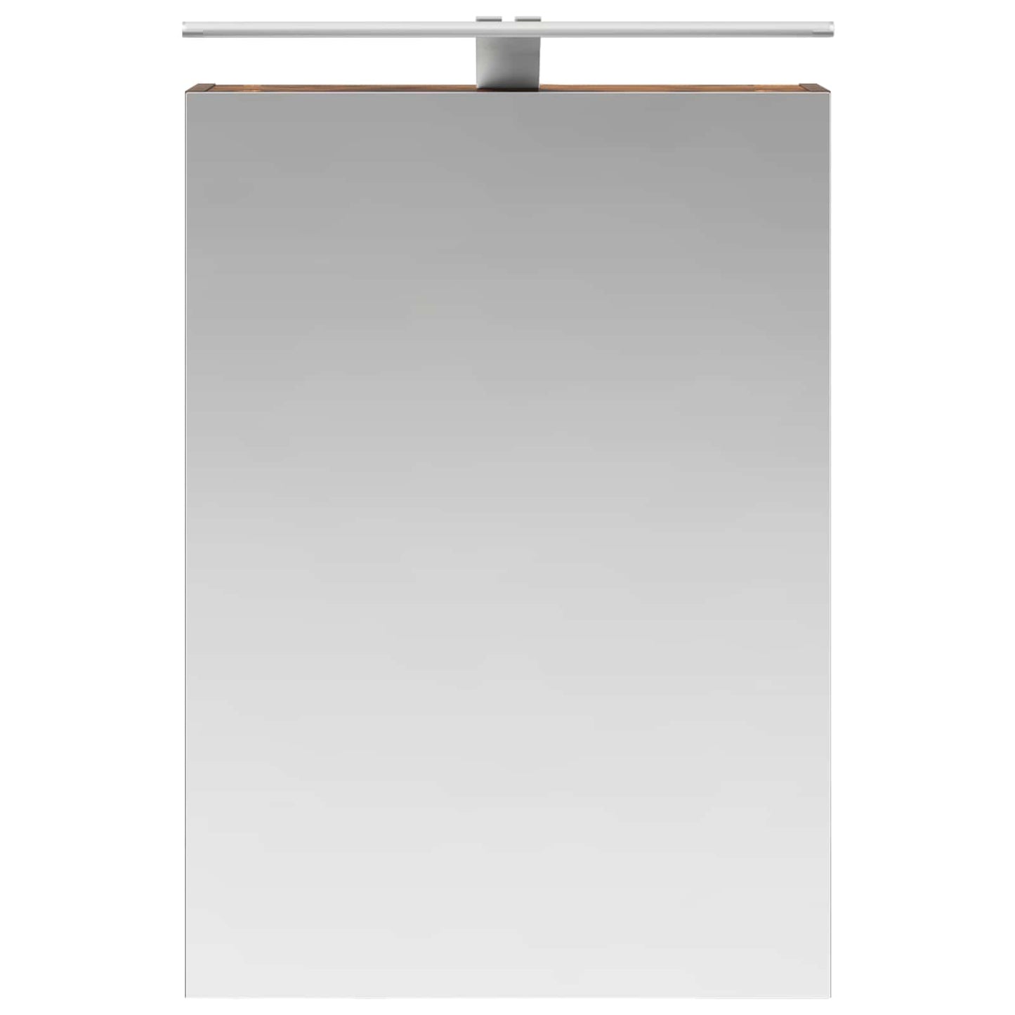 vidaXL Bathroom Mirror Cabinet with Shelf Smoked Oak 50 x 14.5 x 70 cm