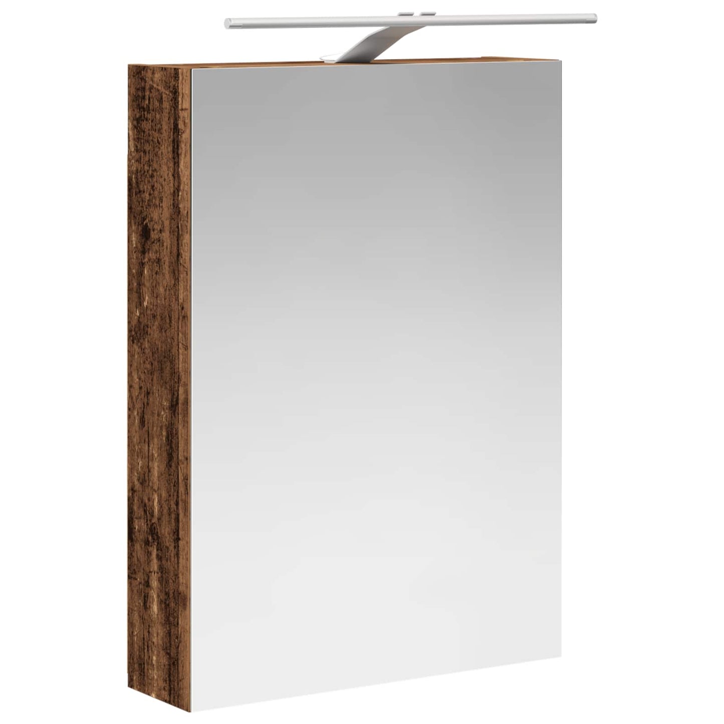 vidaXL Bathroom Mirror Cabinet with Shelf Old Wood 50 x 14.5 x 70 cm
