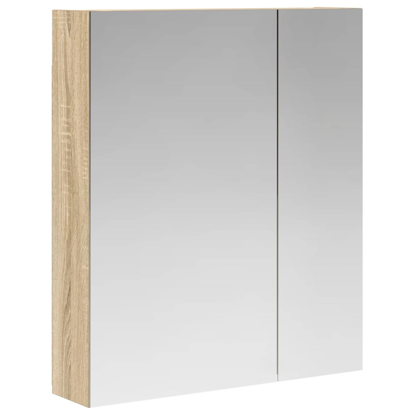 vidaXL Bathroom Mirror Cabinet with Shelf Sonoma Oak 60 x 14.5 x 70 cm