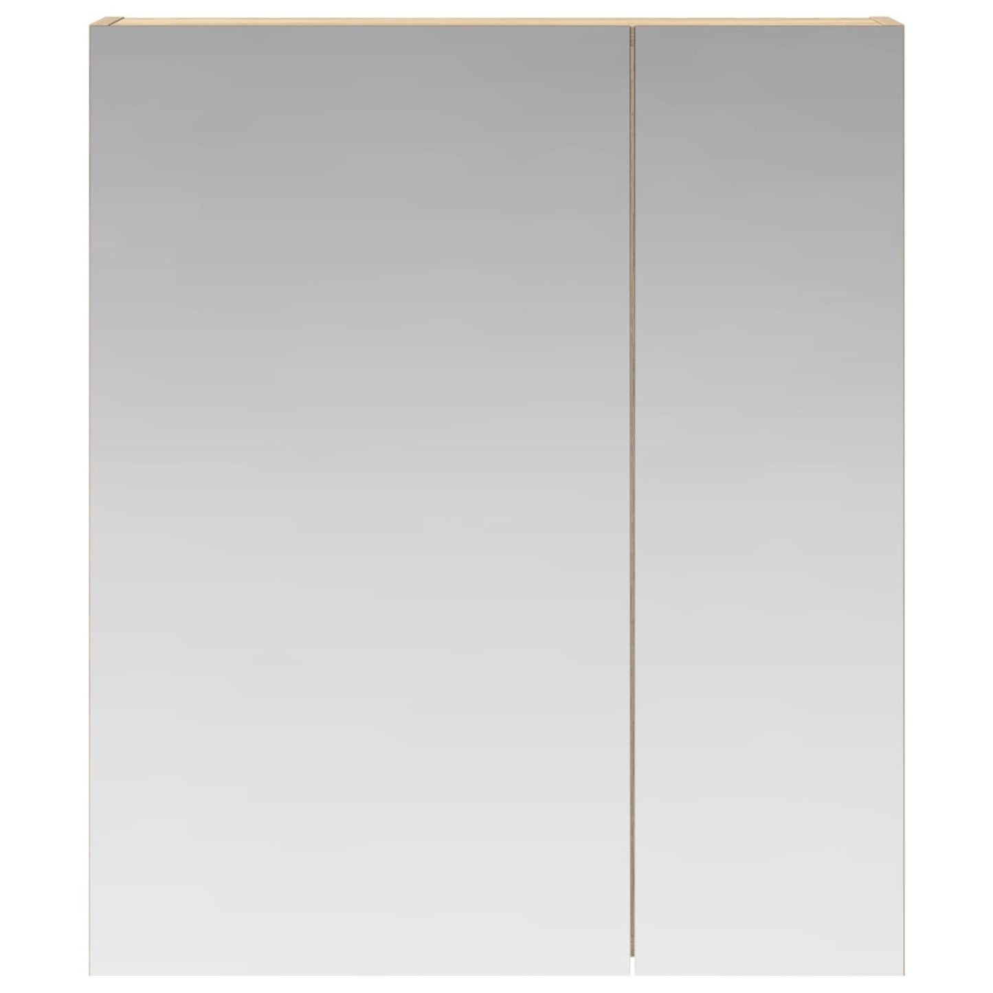 vidaXL Bathroom Mirror Cabinet with Shelf Sonoma Oak 60 x 14.5 x 70 cm