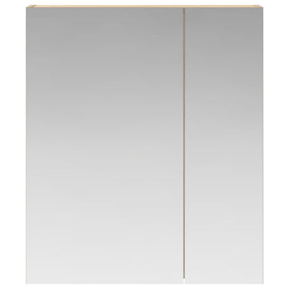 vidaXL Bathroom Mirror Cabinet with Shelf Sonoma Oak 60 x 14.5 x 70 cm