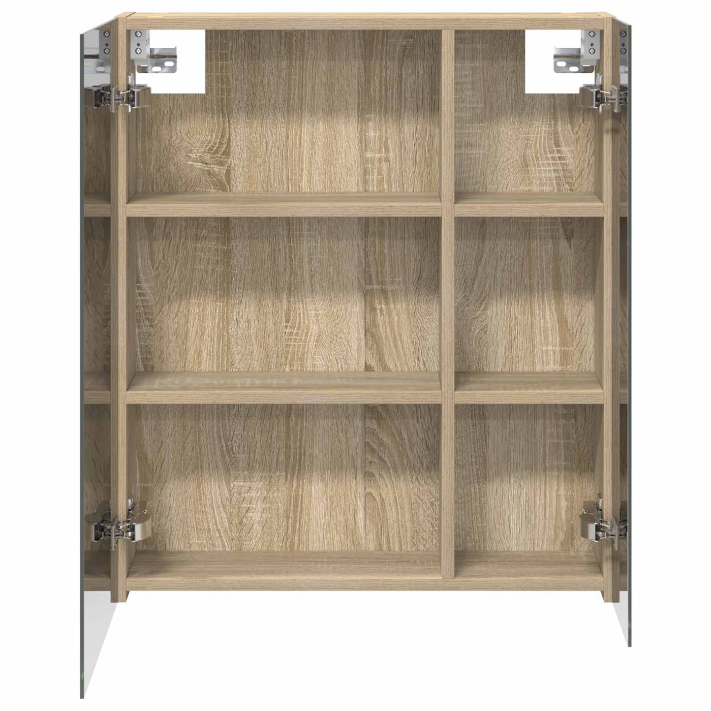 vidaXL Bathroom Mirror Cabinet with Shelf Sonoma Oak 60 x 14.5 x 70 cm