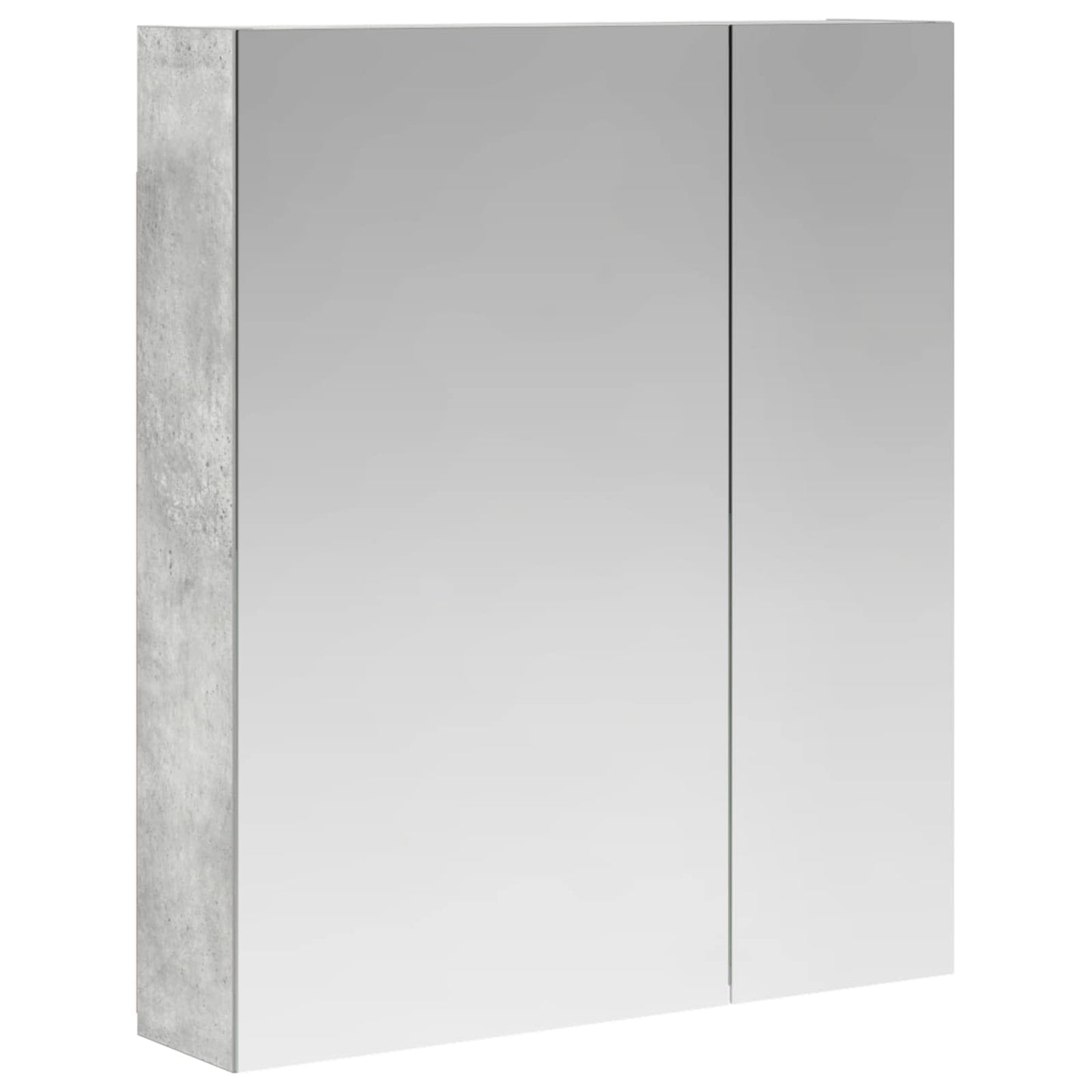 vidaXL Bathroom Mirror Cabinet Concrete Grey 60 x 14.5 x 70 cm