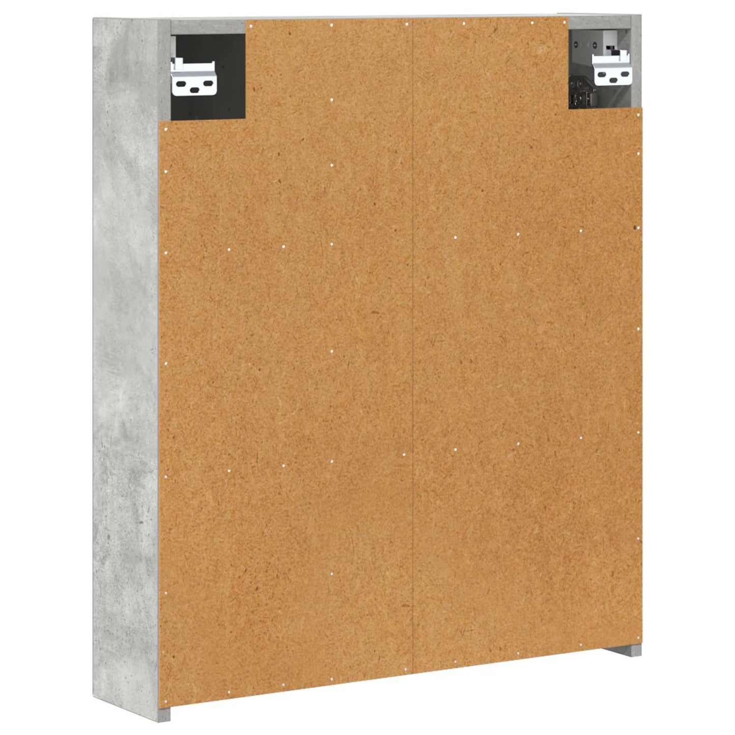 vidaXL Bathroom Mirror Cabinet Concrete Grey 60 x 14.5 x 70 cm