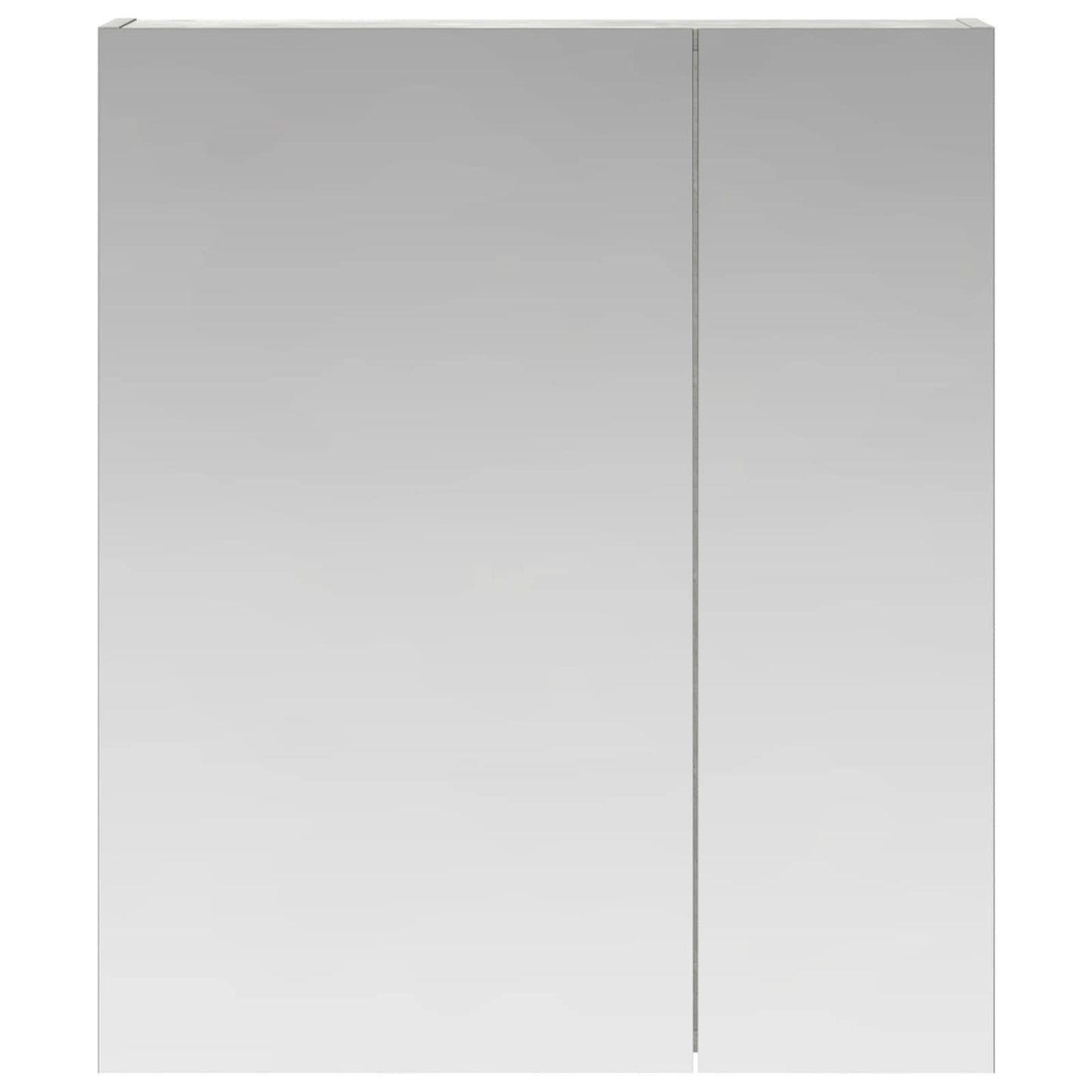 vidaXL Bathroom Mirror Cabinet Concrete Grey 60 x 14.5 x 70 cm