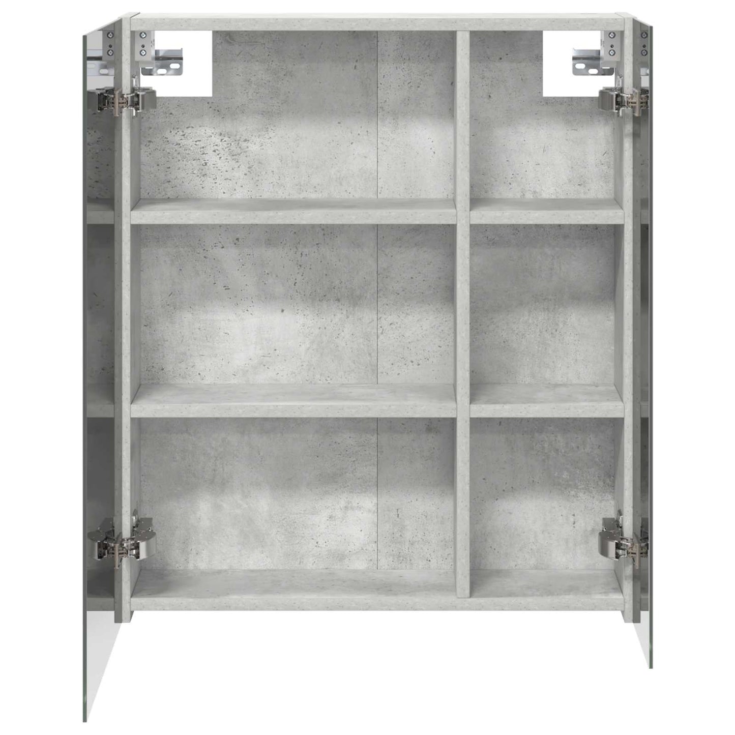 vidaXL Bathroom Mirror Cabinet Concrete Grey 60 x 14.5 x 70 cm