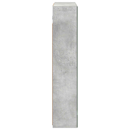 vidaXL Bathroom Mirror Cabinet Concrete Grey 60 x 14.5 x 70 cm