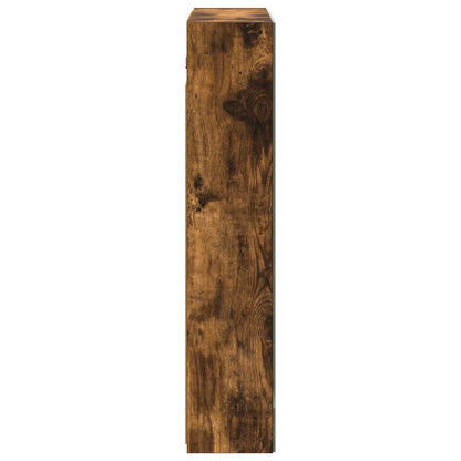 vidaXL Bathroom Mirror Cabinet with Shelf Smoked Oak 60 x 14.5 x 70 cm
