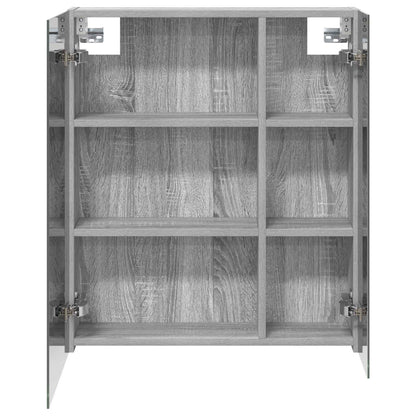 vidaXL Bathroom Mirror Cabinet with Door Grey Sonoma 60 x 14.5 x 70 cm