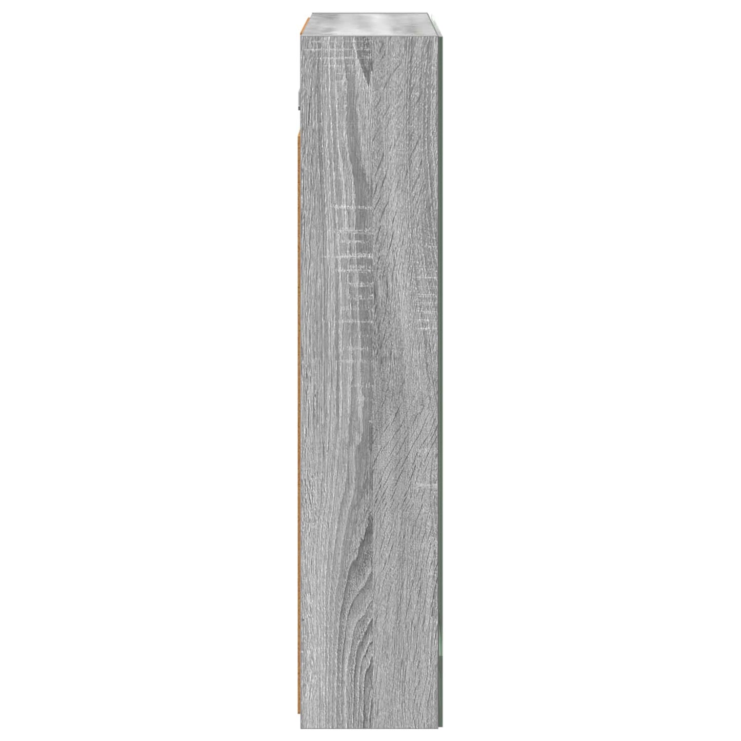 vidaXL Bathroom Mirror Cabinet with Door Grey Sonoma 60 x 14.5 x 70 cm