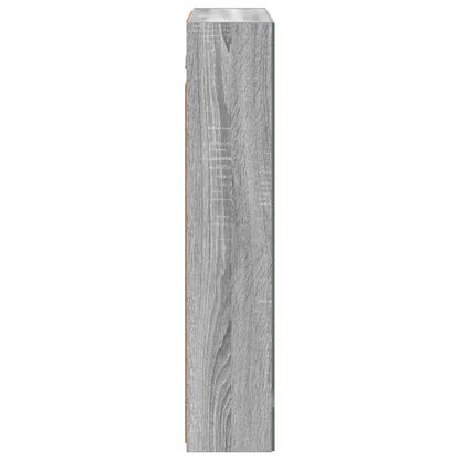vidaXL Bathroom Mirror Cabinet with Door Grey Sonoma 60 x 14.5 x 70 cm