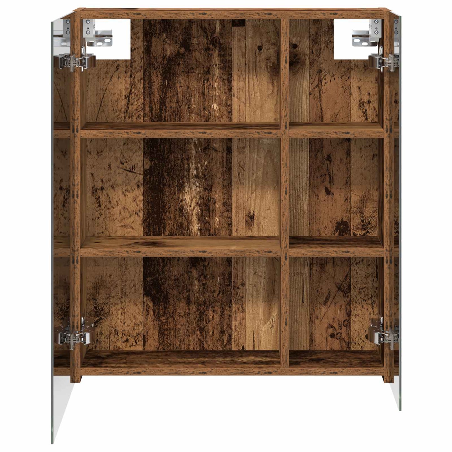 vidaXL Bathroom Mirror Cabinet with Shelf Old Wood 60 x 14.5 x 70 cm
