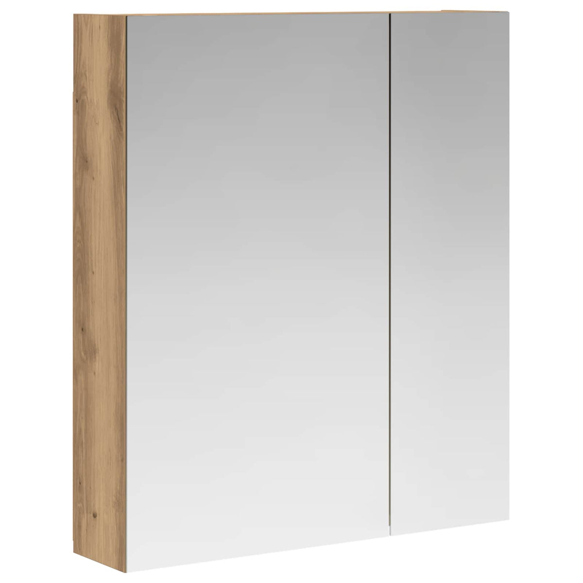 vidaXL Bathroom Mirror Cabinet Artisan Oak 60 x 14.5 x 70 cm