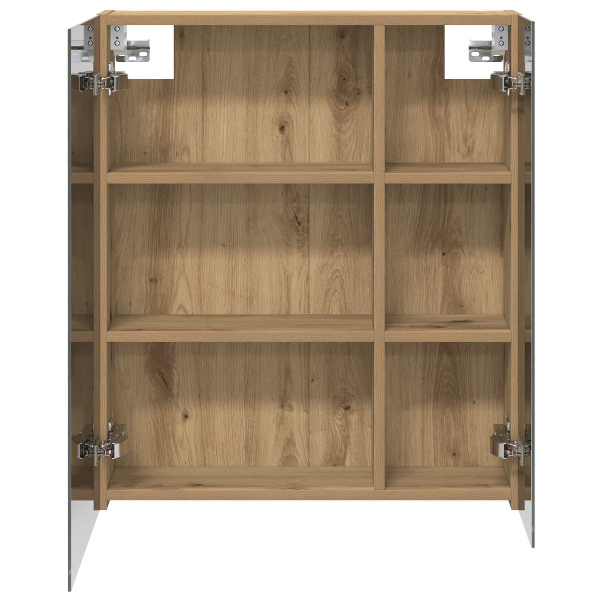 vidaXL Bathroom Mirror Cabinet Artisan Oak 60 x 14.5 x 70 cm
