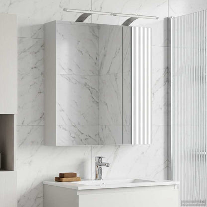 vidaXL Bathroom Mirror Cabinet White 60 x 14.5 x 70 cm Engineered wood