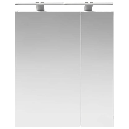 vidaXL Bathroom Mirror Cabinet White 60 x 14.5 x 70 cm Engineered wood