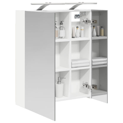 vidaXL Bathroom Mirror Cabinet White 60 x 14.5 x 70 cm Engineered wood