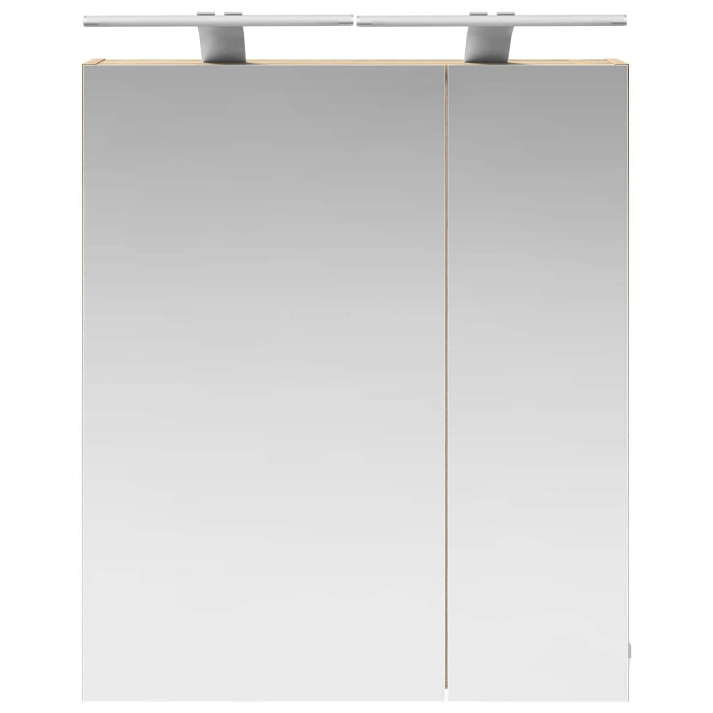 vidaXL Bathroom Mirror Cabinet with Shelf Sonoma Oak 60 x 14.5 x 70 cm