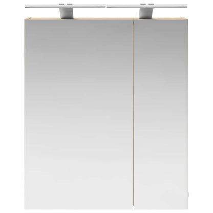vidaXL Bathroom Mirror Cabinet with Shelf Sonoma Oak 60 x 14.5 x 70 cm