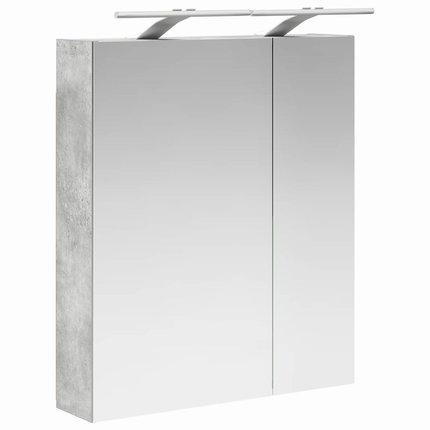 vidaXL Bathroom Mirror Cabinet Concrete Grey 60 x 14.5 x 70 cm