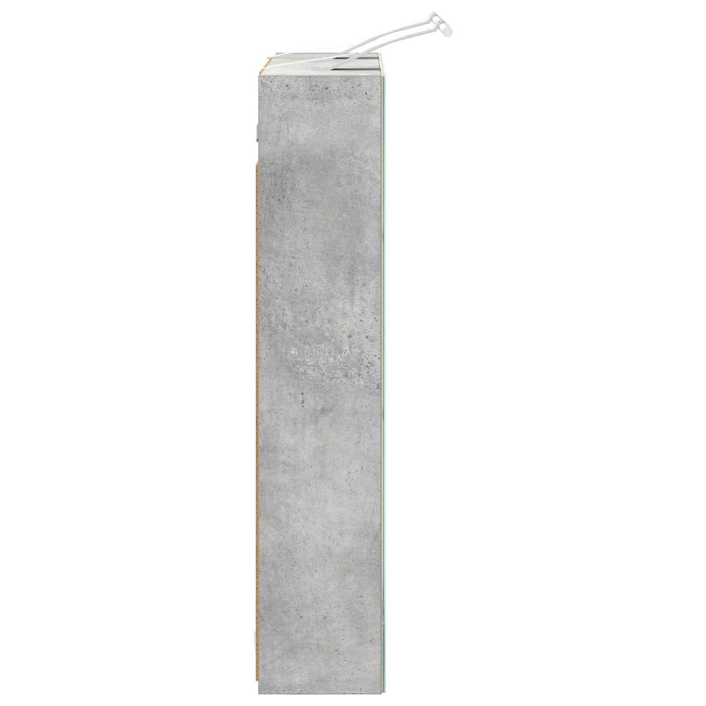 vidaXL Bathroom Mirror Cabinet Concrete Grey 60 x 14.5 x 70 cm