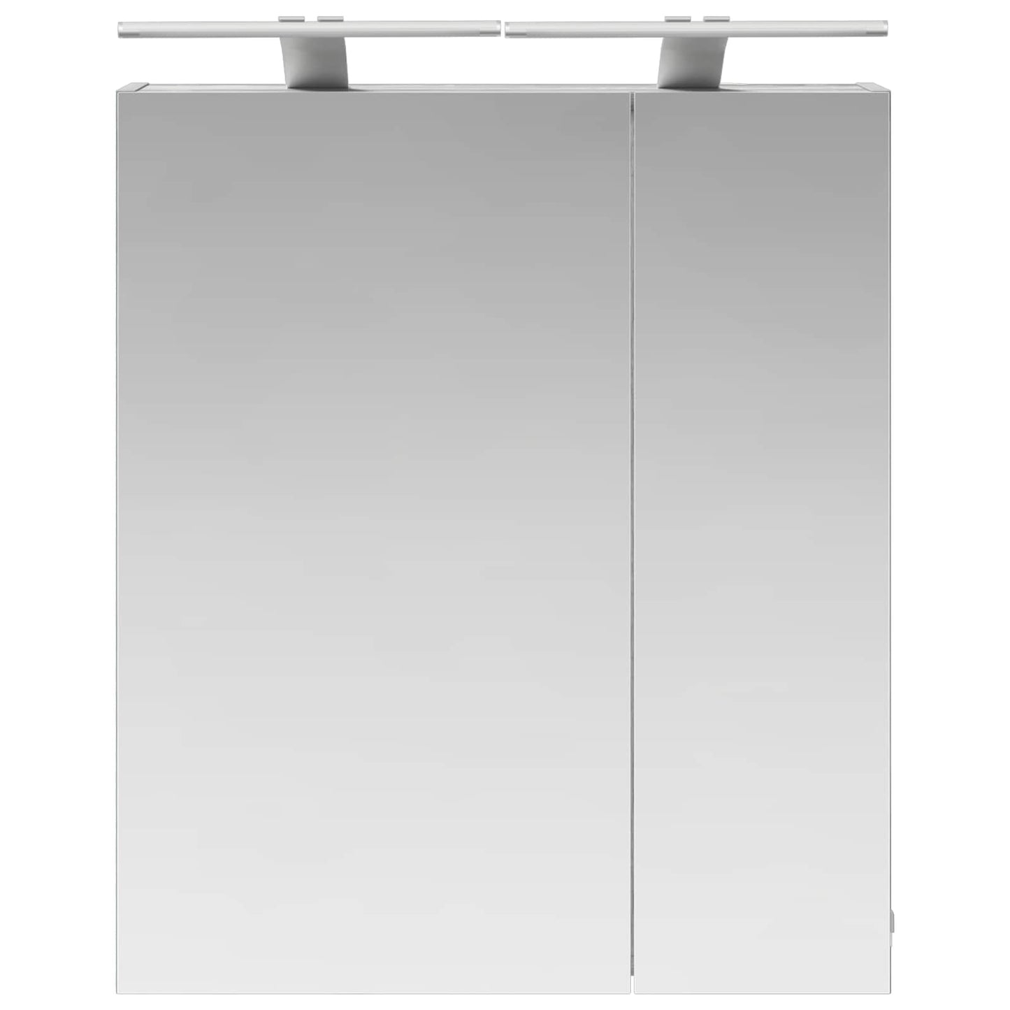 vidaXL Bathroom Mirror Cabinet with Door Grey Sonoma 60 x 14.5 x 70 cm