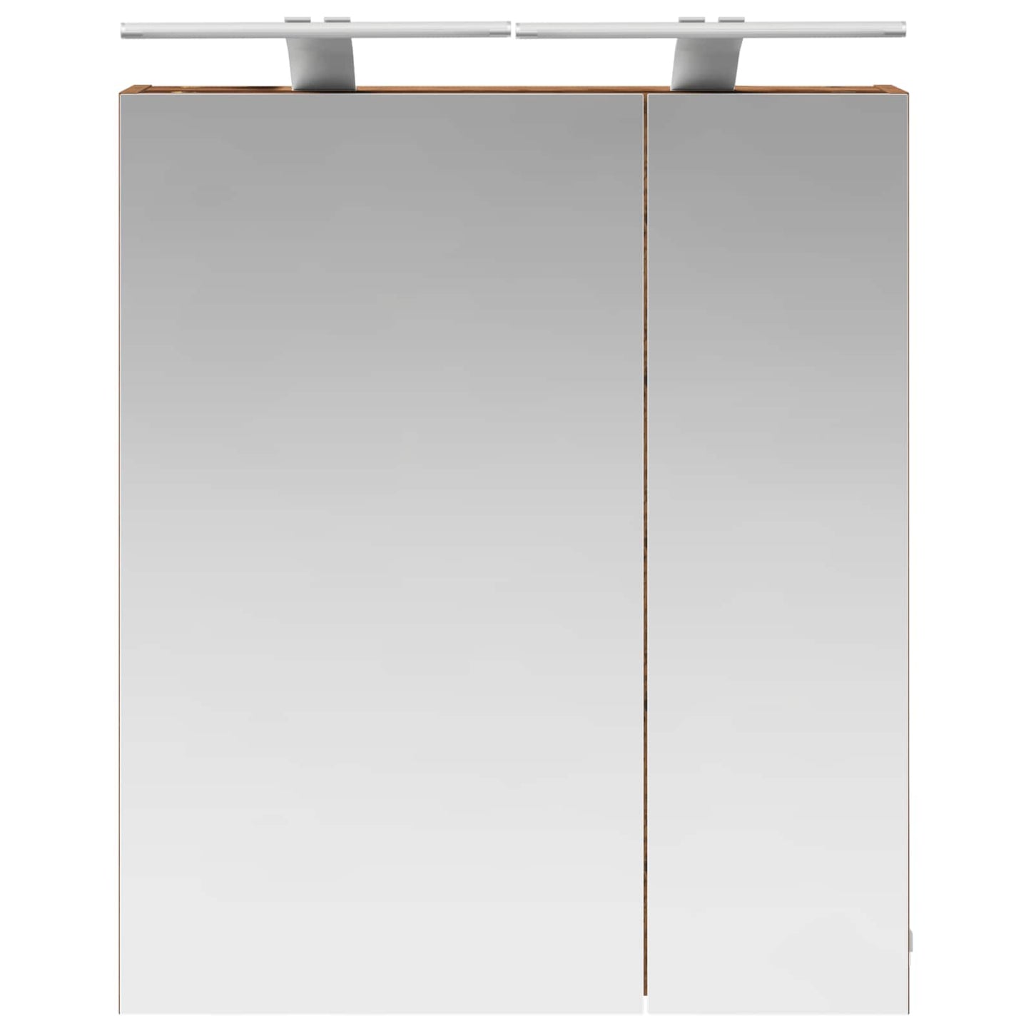 vidaXL Bathroom Mirror Cabinet with Shelf Old Wood 60 x 14.5 x 70 cm