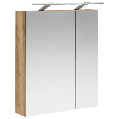 vidaXL Bathroom Mirror Cabinet Artisian Oak 60 x 14.5 x 70 cm