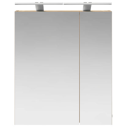vidaXL Bathroom Mirror Cabinet Artisian Oak 60 x 14.5 x 70 cm