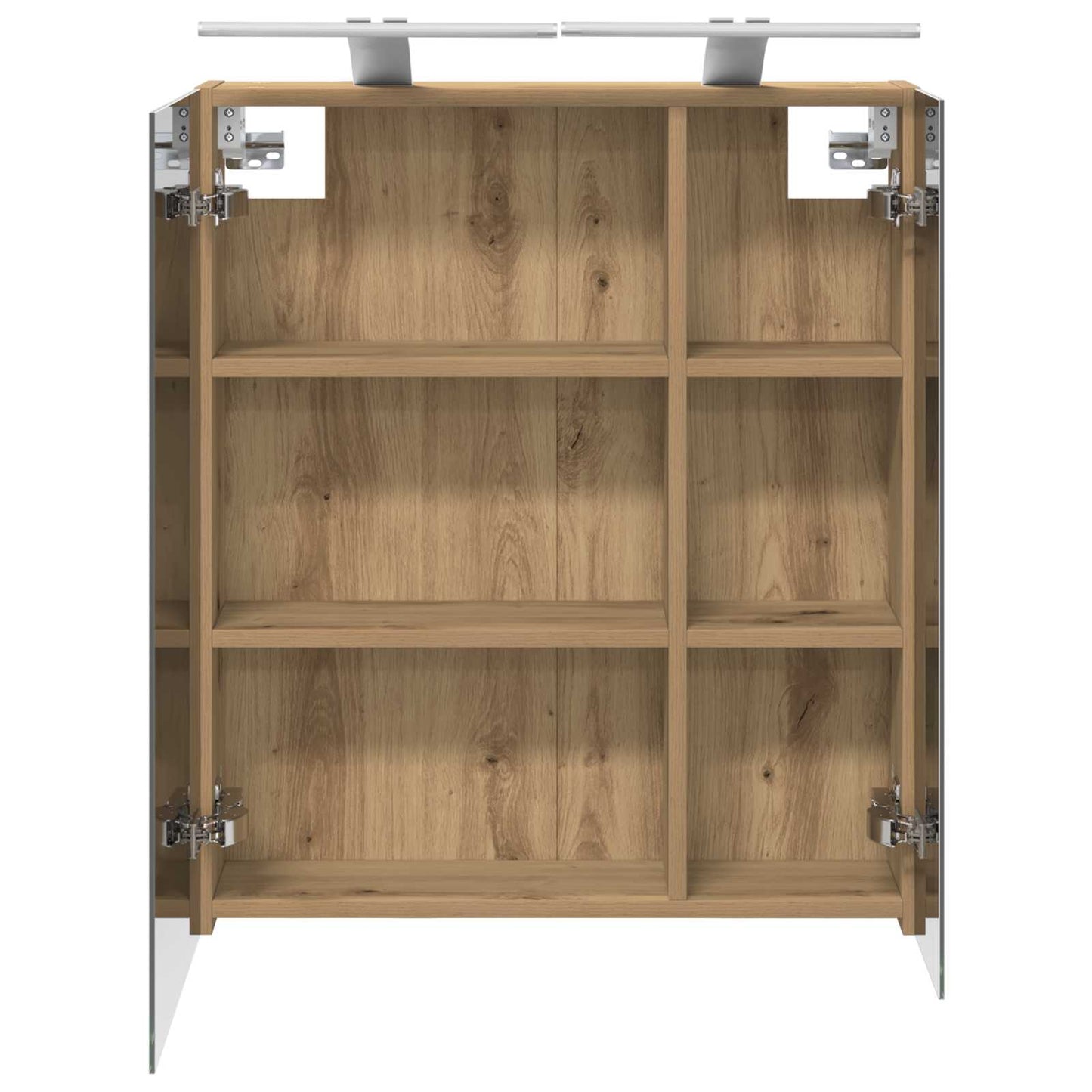 vidaXL Bathroom Mirror Cabinet Artisian Oak 60 x 14.5 x 70 cm