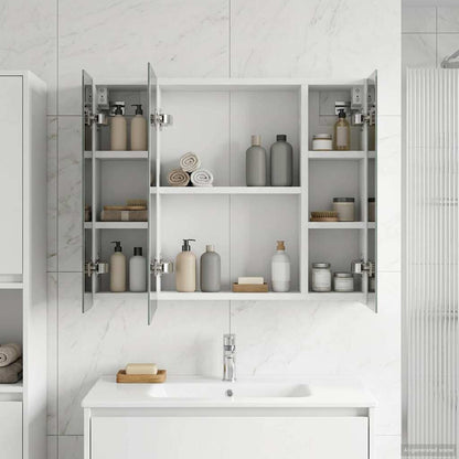 vidaXL Bathroom Mirror Cabinet White 60 x 14.5 x 50 cm Engineered wood
