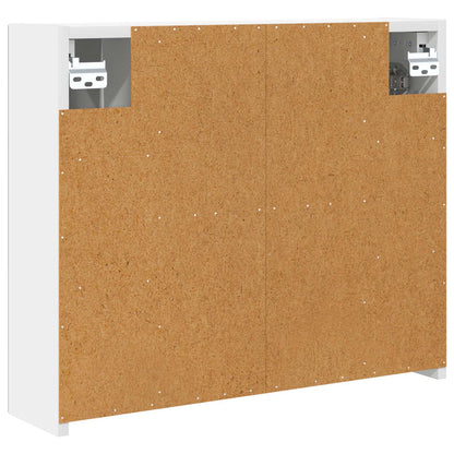 vidaXL Bathroom Mirror Cabinet White 60 x 14.5 x 50 cm Engineered wood