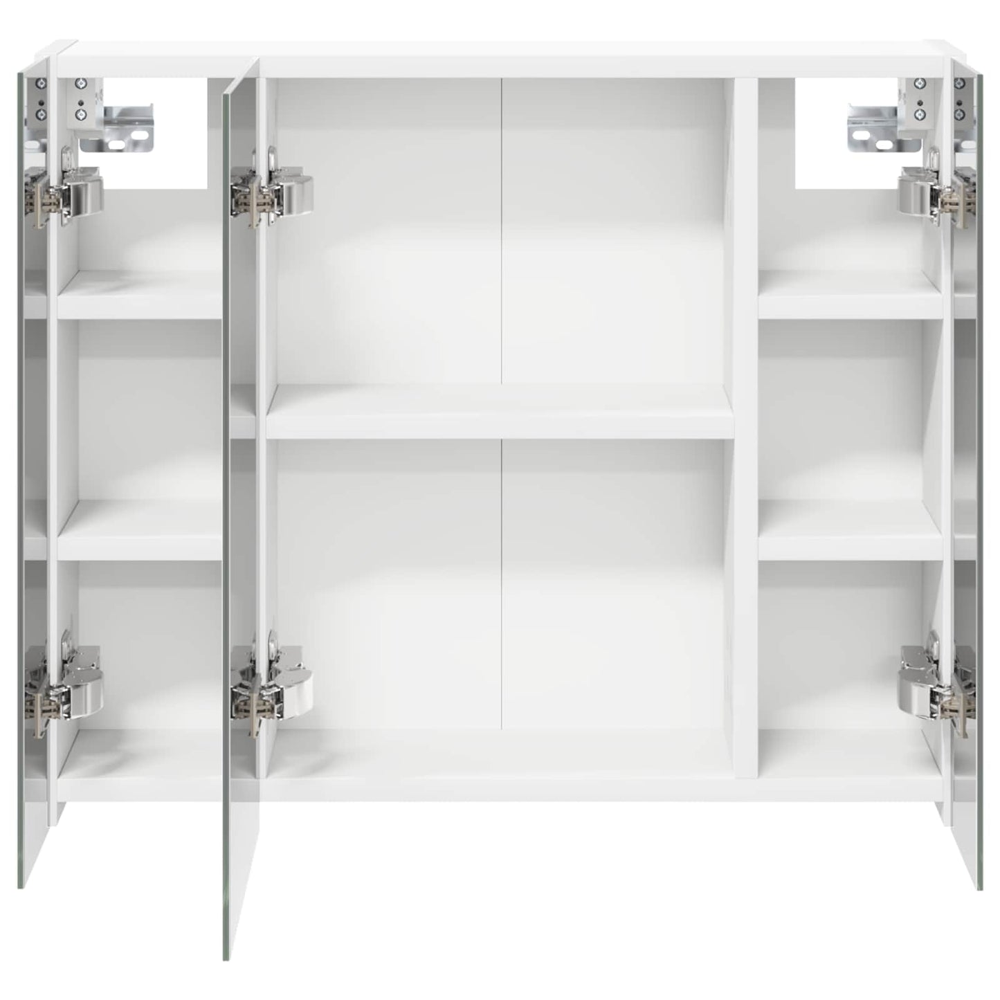 vidaXL Bathroom Mirror Cabinet White 60 x 14.5 x 50 cm Engineered wood