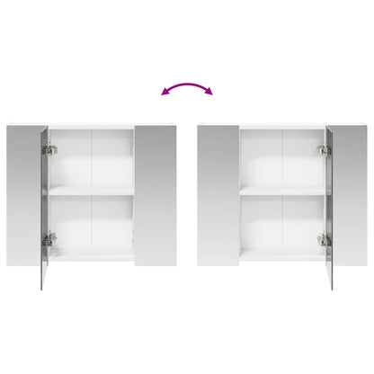 vidaXL Bathroom Mirror Cabinet White 60 x 14.5 x 50 cm Engineered wood