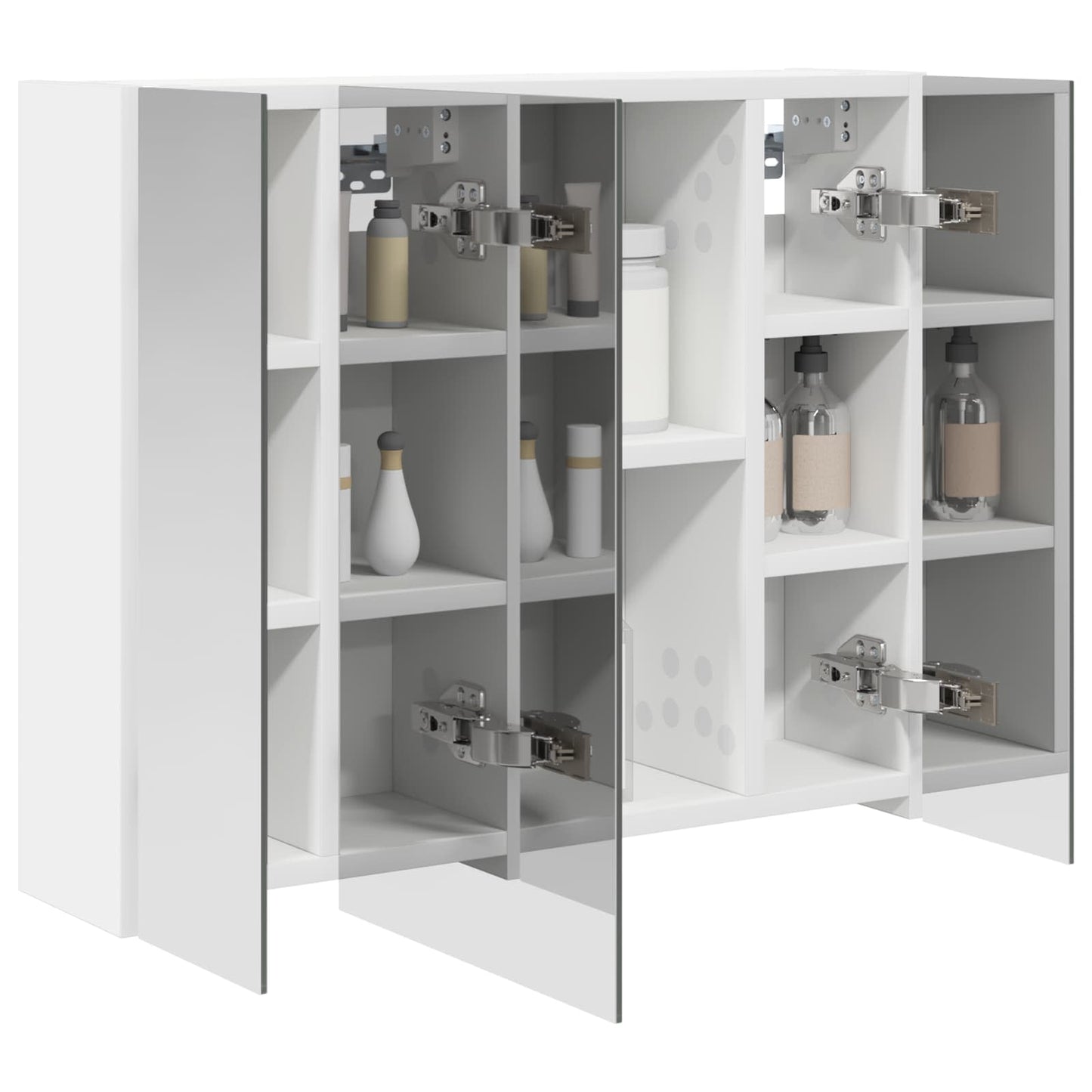 vidaXL Bathroom Mirror Cabinet White 60 x 14.5 x 50 cm Engineered wood
