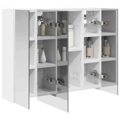 vidaXL Bathroom Mirror Cabinet White 60 x 14.5 x 50 cm Engineered wood