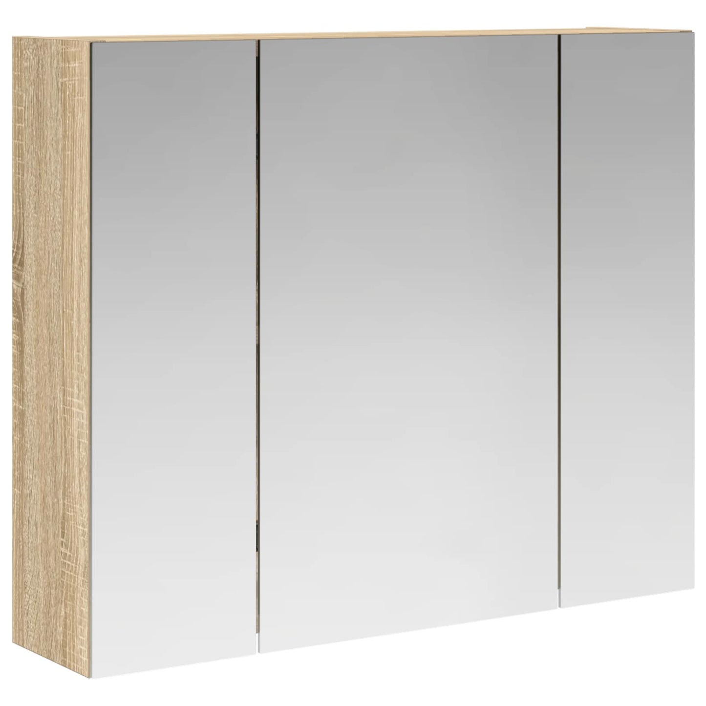 vidaXL Bathroom Mirror Cabinet Sonoma Oak 60 x 14.5 x 50 cm