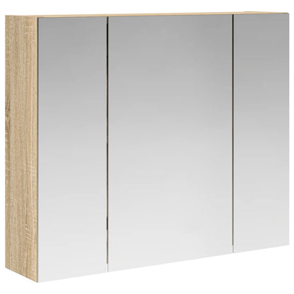 vidaXL Bathroom Mirror Cabinet Sonoma Oak 60 x 14.5 x 50 cm