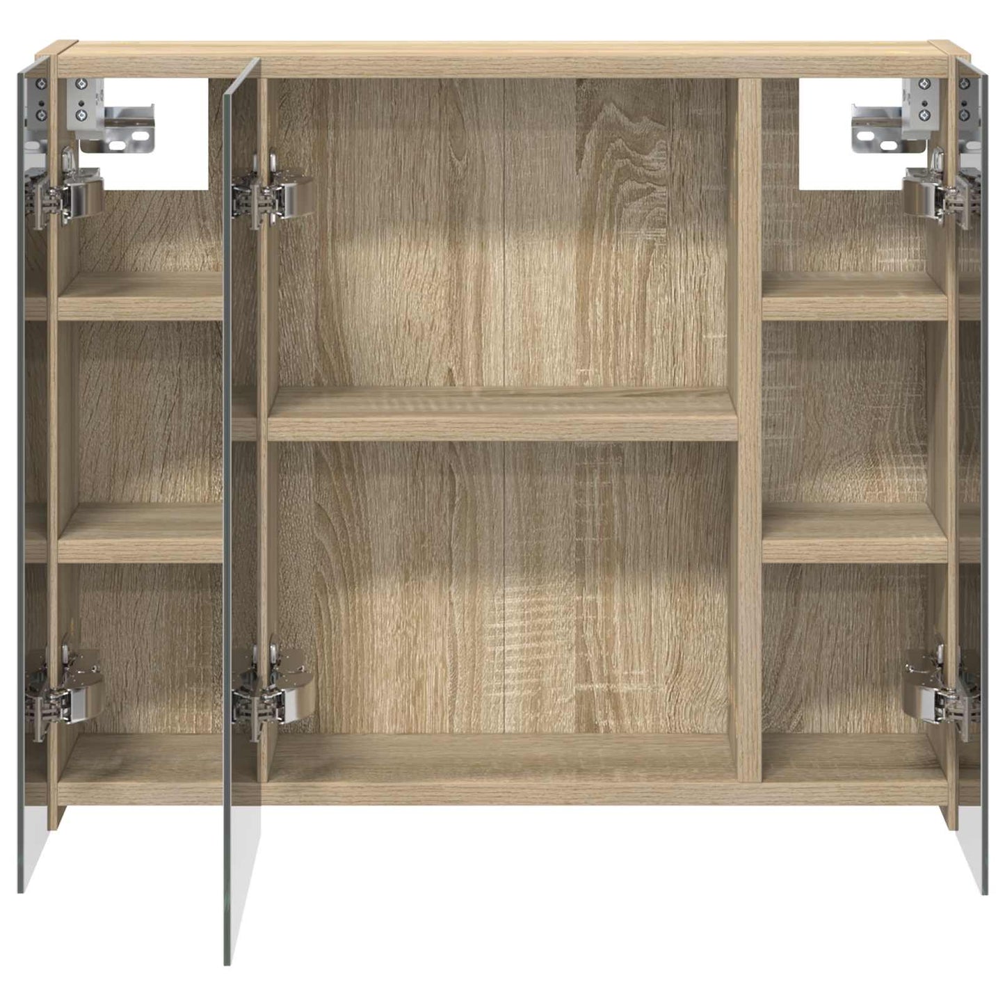 vidaXL Bathroom Mirror Cabinet Sonoma Oak 60 x 14.5 x 50 cm