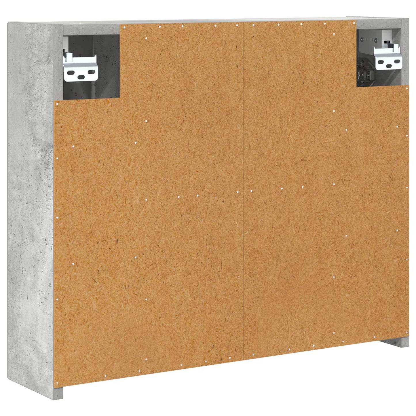 vidaXL Bathroom Mirror Cabinet Concrete Grey 60 x 14.5 x 50 cm