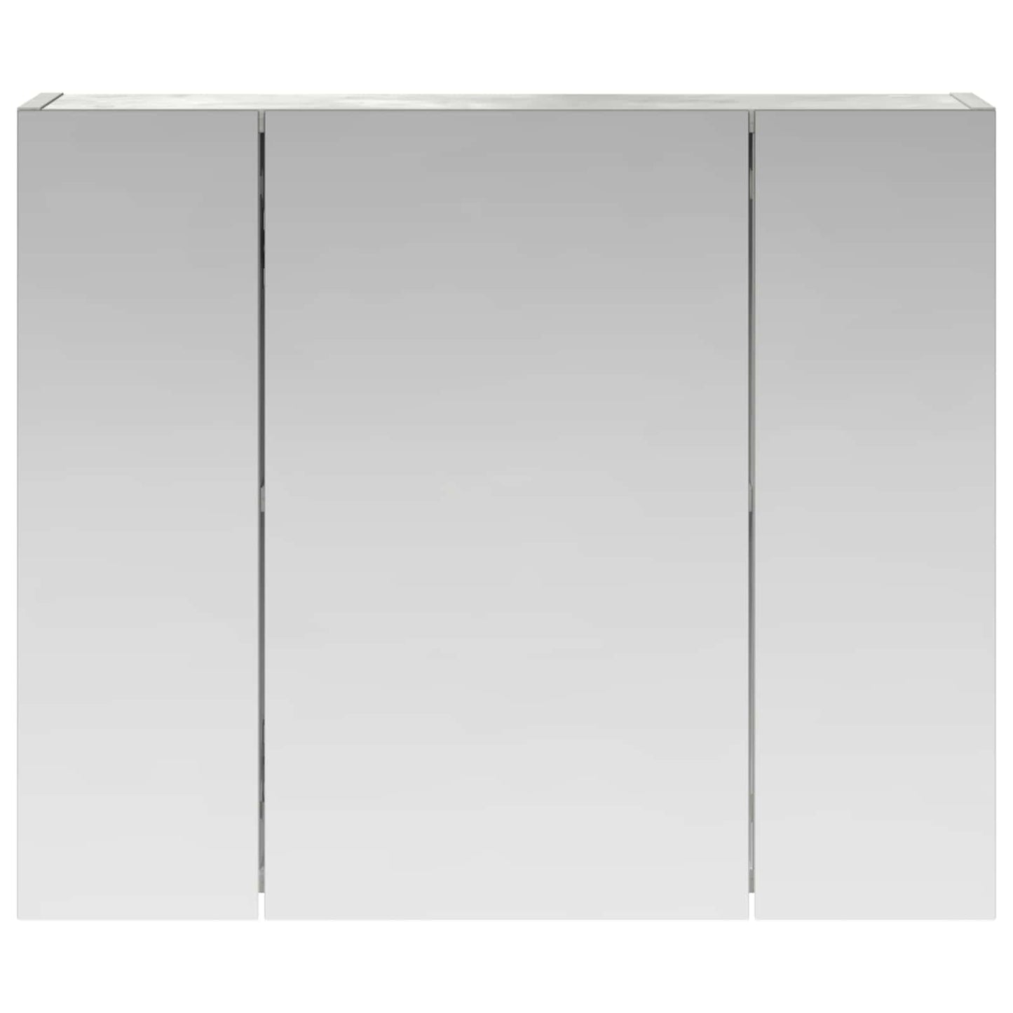 vidaXL Bathroom Mirror Cabinet Concrete Grey 60 x 14.5 x 50 cm