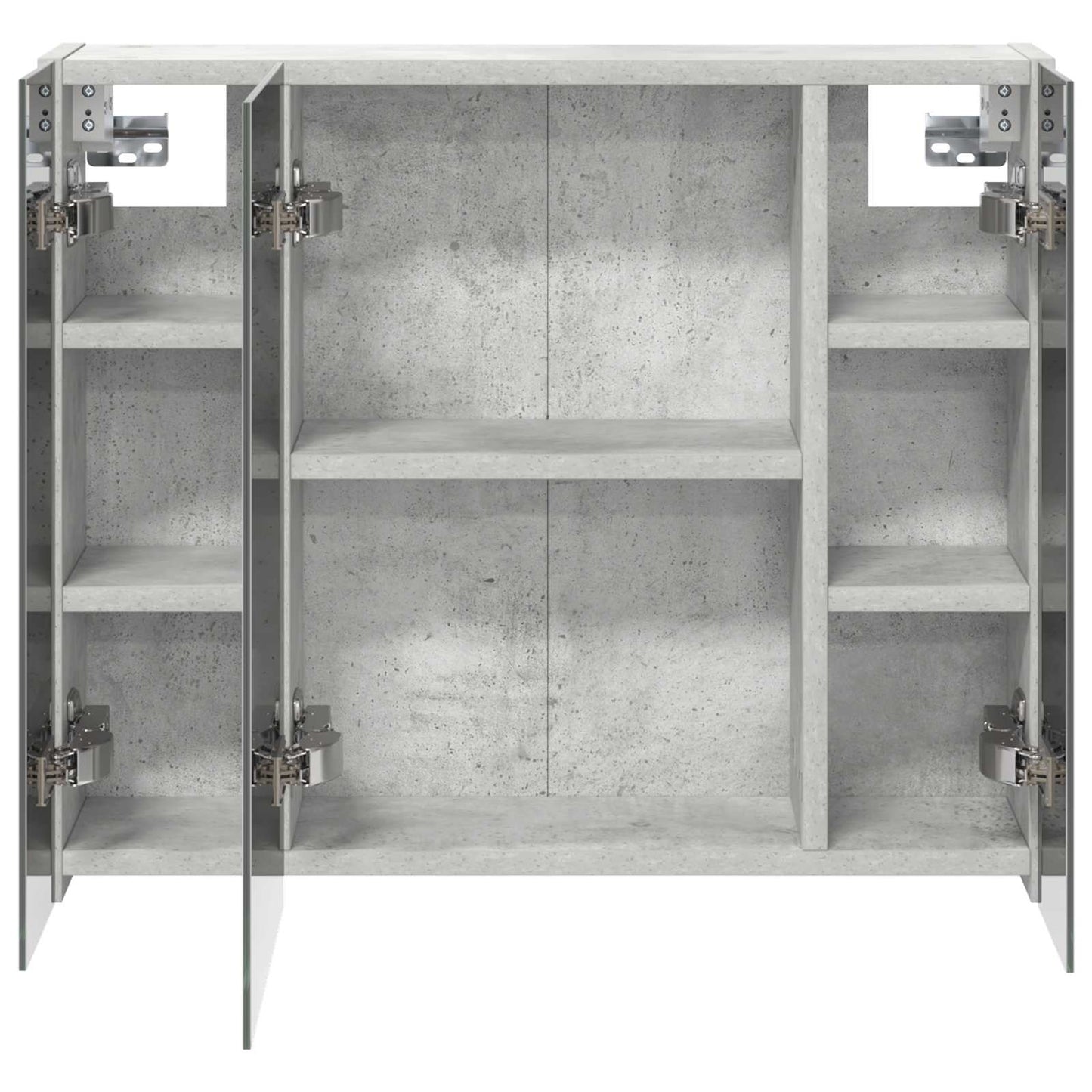 vidaXL Bathroom Mirror Cabinet Concrete Grey 60 x 14.5 x 50 cm