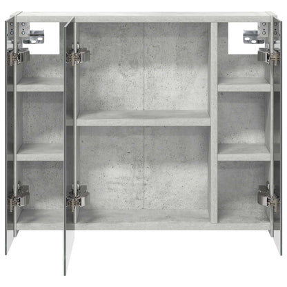 vidaXL Bathroom Mirror Cabinet Concrete Grey 60 x 14.5 x 50 cm
