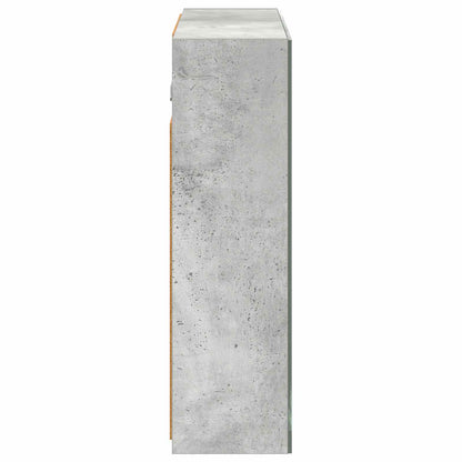 vidaXL Bathroom Mirror Cabinet Concrete Grey 60 x 14.5 x 50 cm