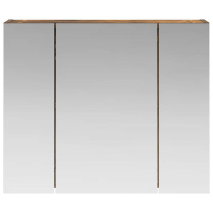 vidaXL Bathroom Mirror Cabinet Smoked Oak 60 x 14.5 x 50 cm