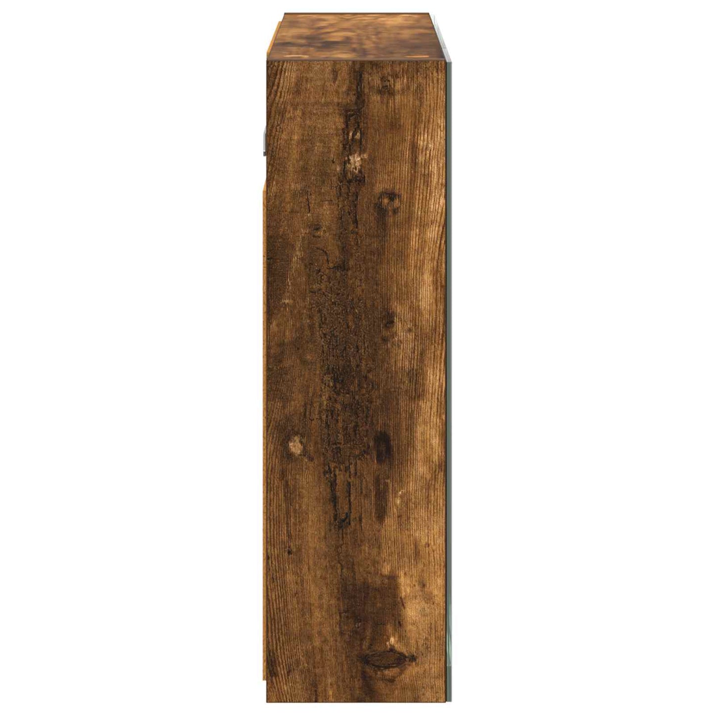 vidaXL Bathroom Mirror Cabinet Smoked Oak 60 x 14.5 x 50 cm
